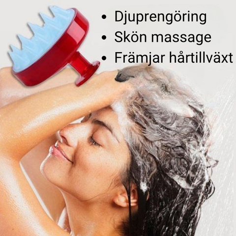 CABELLA- Silikonborste för hårbottenmassage