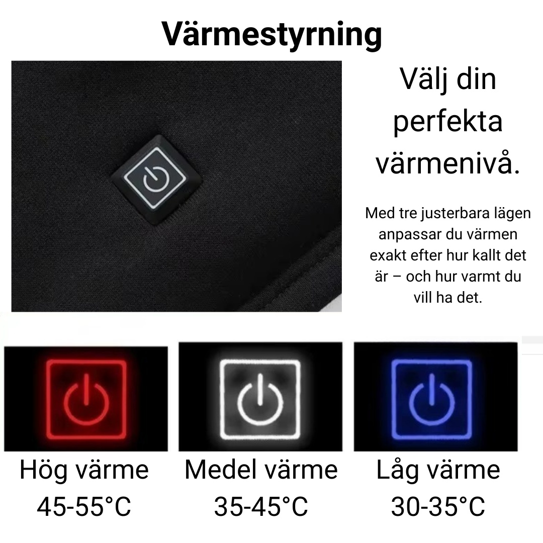 HEAT - underställ med värmeslingor, dam